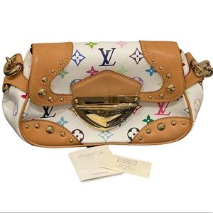 Authentic LV Monogram Multicolore Blanc Marilyn